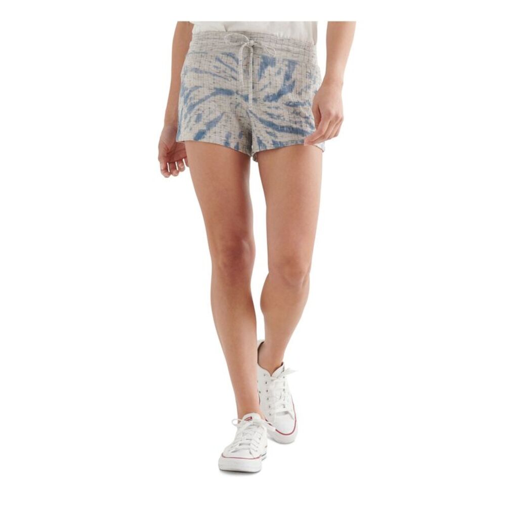 LUCKY BRAND Womens Gray Ribbed Heather Shorts Shorts  Size XL